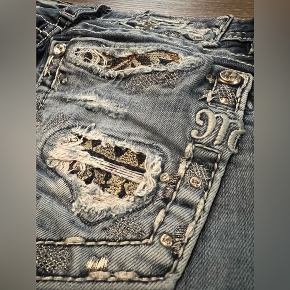 Miss Me Jeans Mid Rise Easy Ankle Skinny Jeans Size 27 - Picture 6 of 9